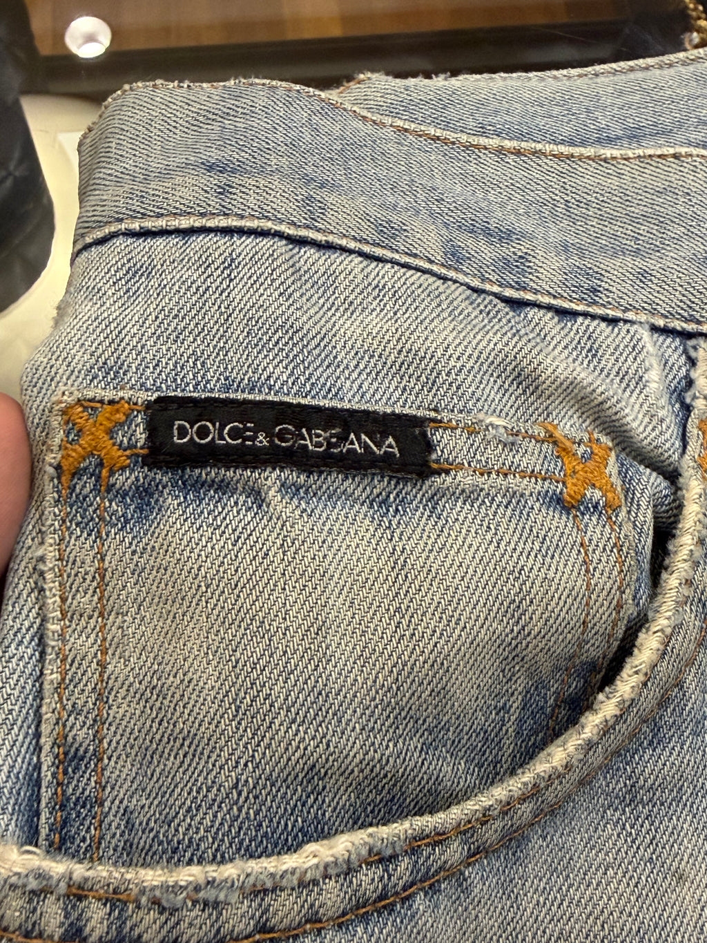 Dolce & Gabbana Vintage Distressed Denim Jeans - Blue