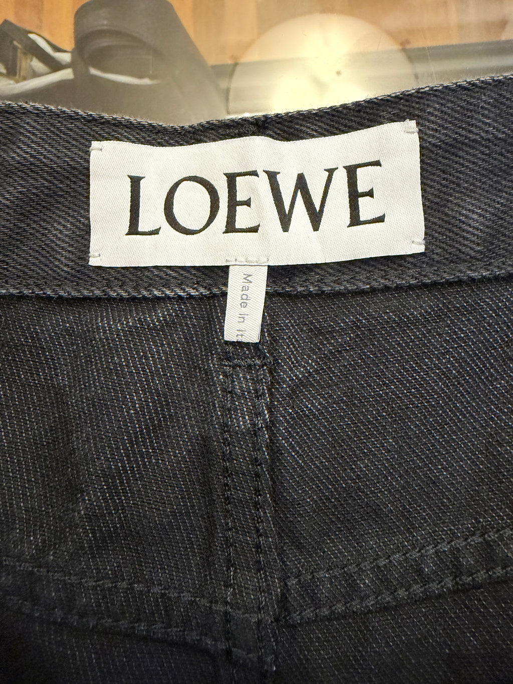 Loewe Anagram Logo Jeans -
Black