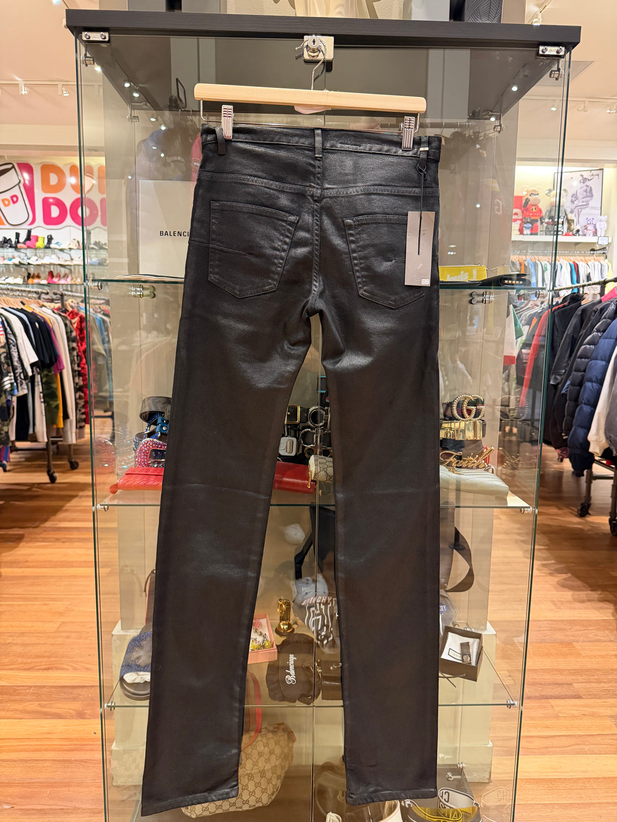 Dior Homme AW11 Waxed Denim Jeans - Black