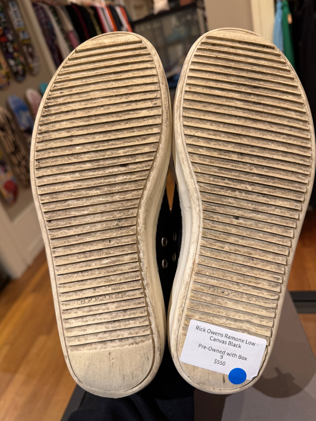 Rick Owens Ramone Low - Canvas Black