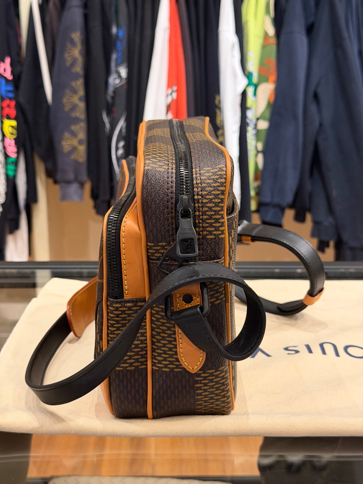 Louis Vuitton x NIGO Giant Damier Ebene Monogram Nil Messenger Bag