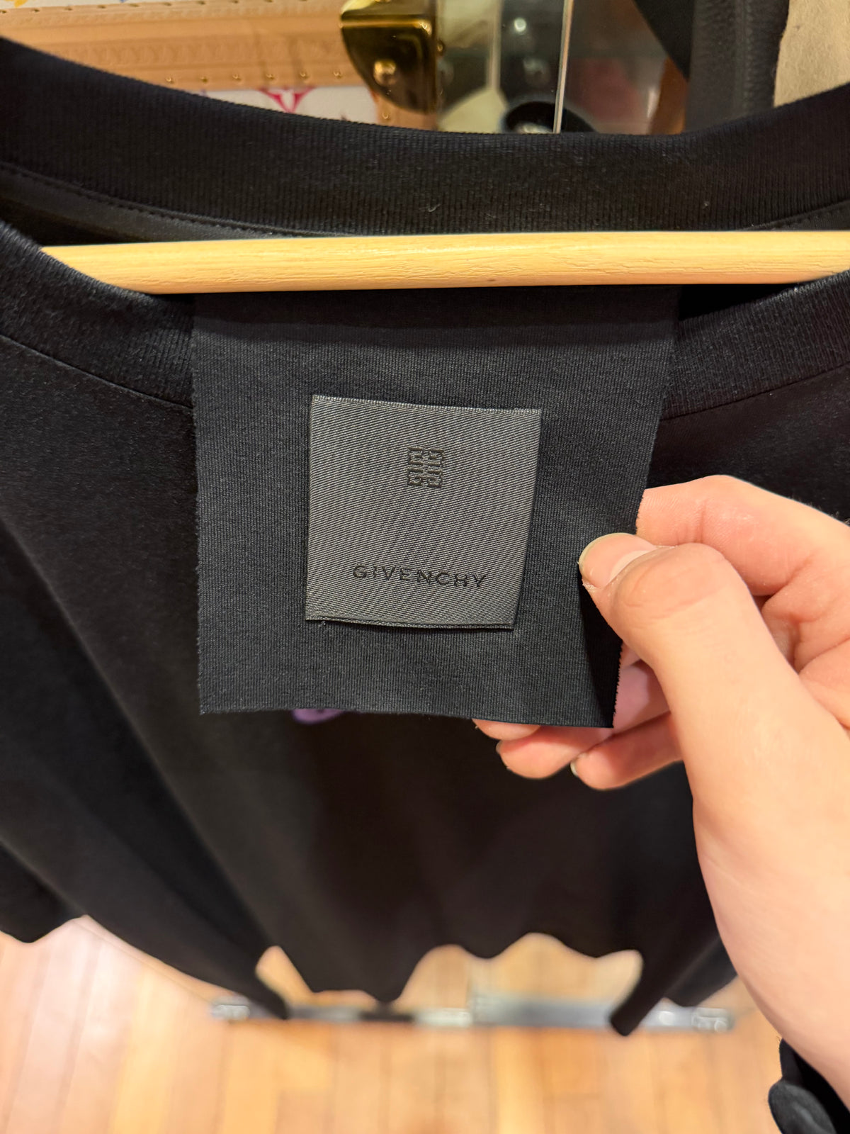 Givenchy Poster Logo Tee - Black