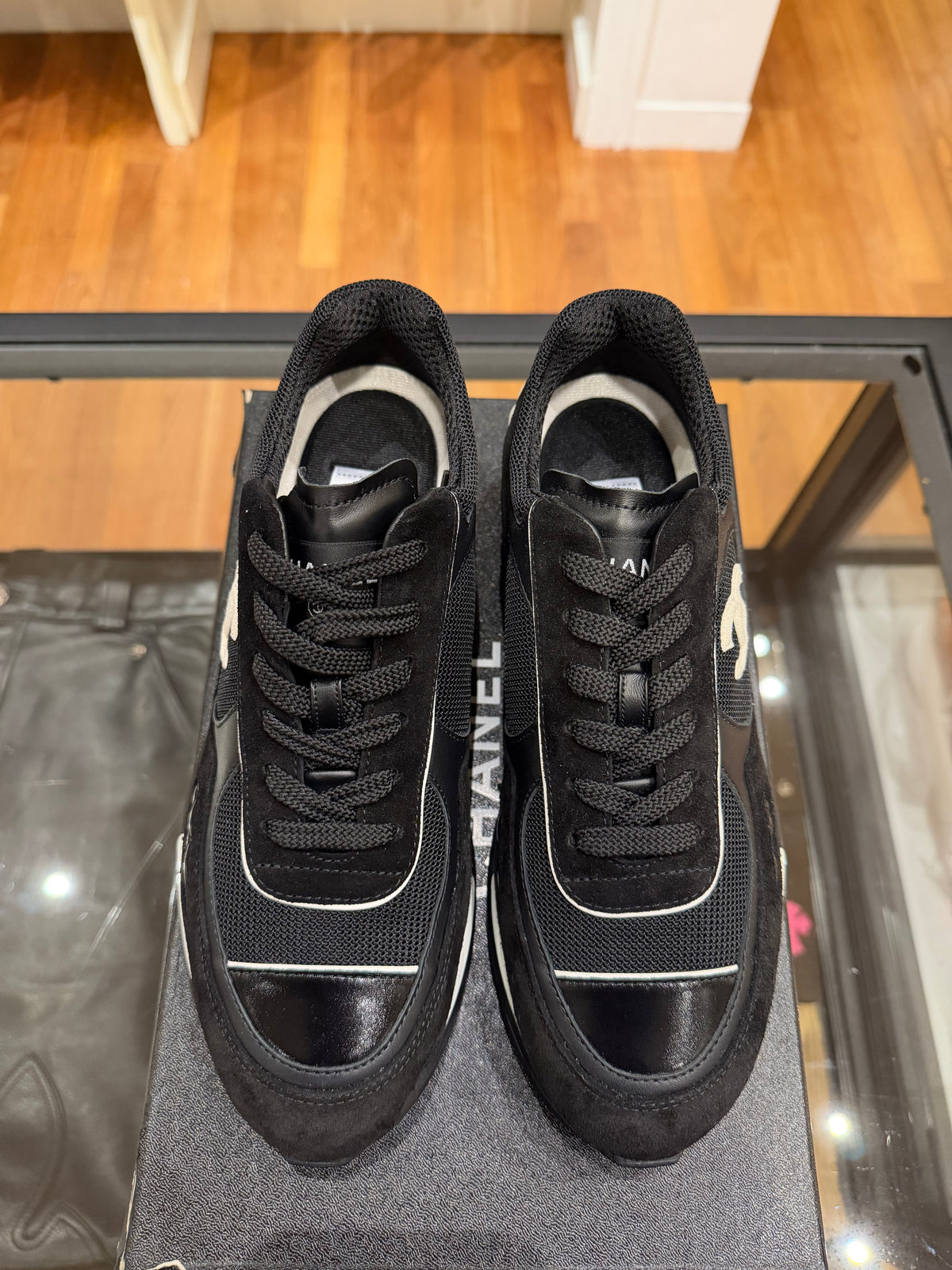 Chanel Heel Sneakers - Black
