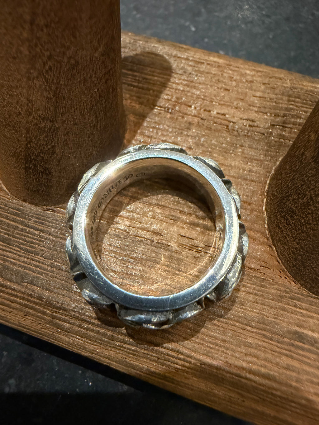Chrome Hearts Eternity Vine Ring Silver - size 7