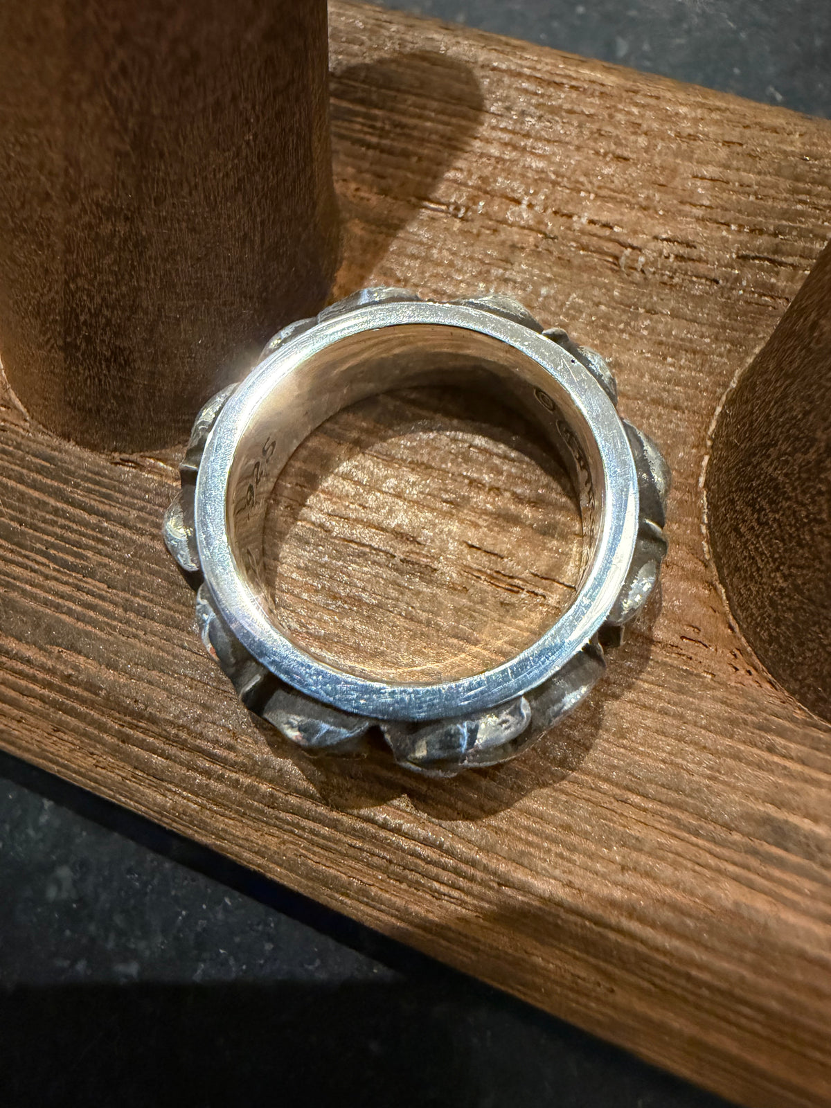 Chrome Hearts Eternity Vine Ring Silver - size 7