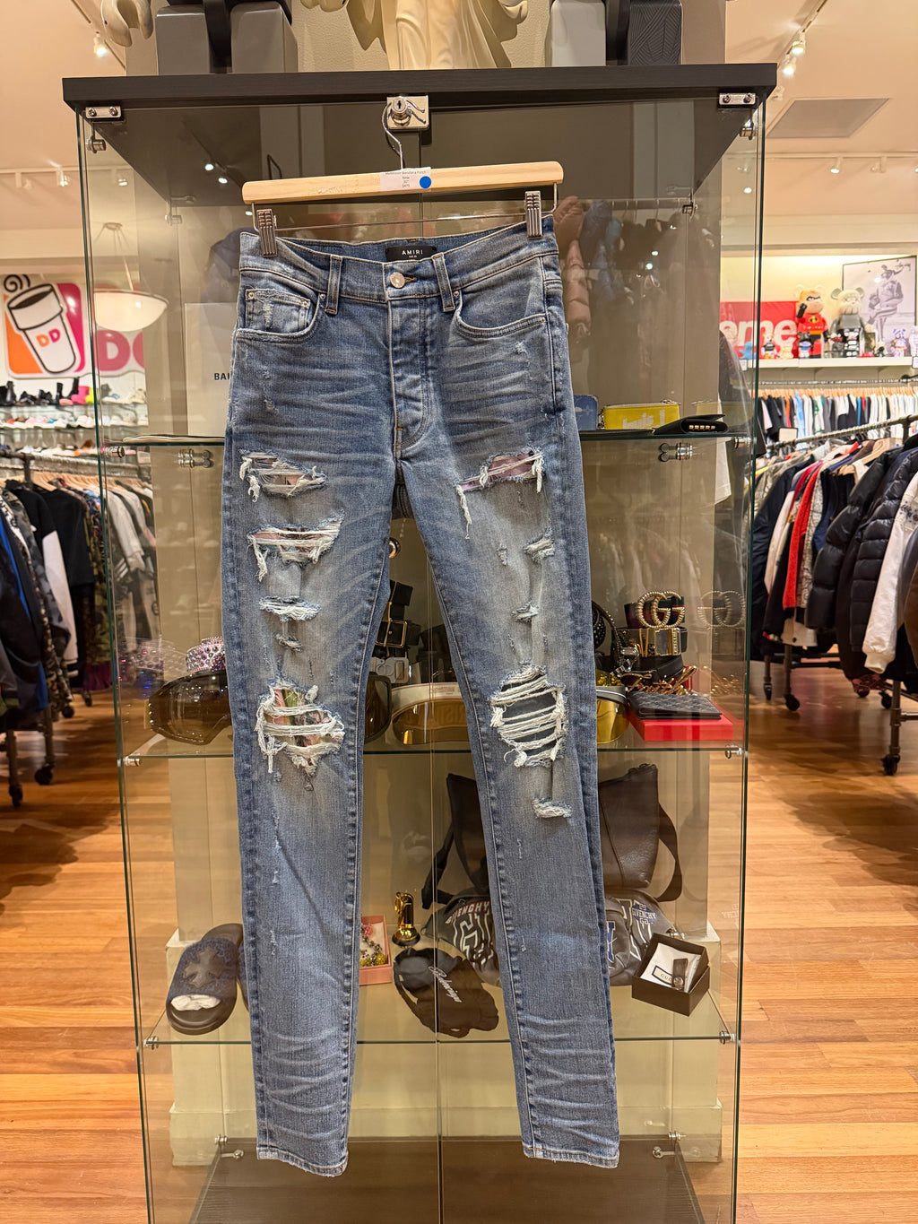 Amiri Thrasher Jeans - Multicolor Bandana Patch