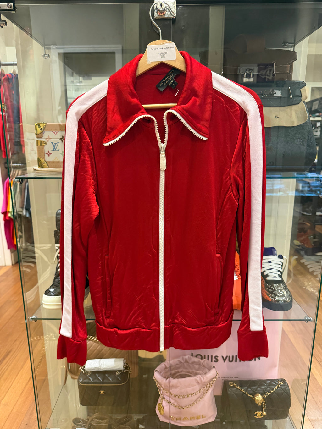 Burberry Track Jacket - Red