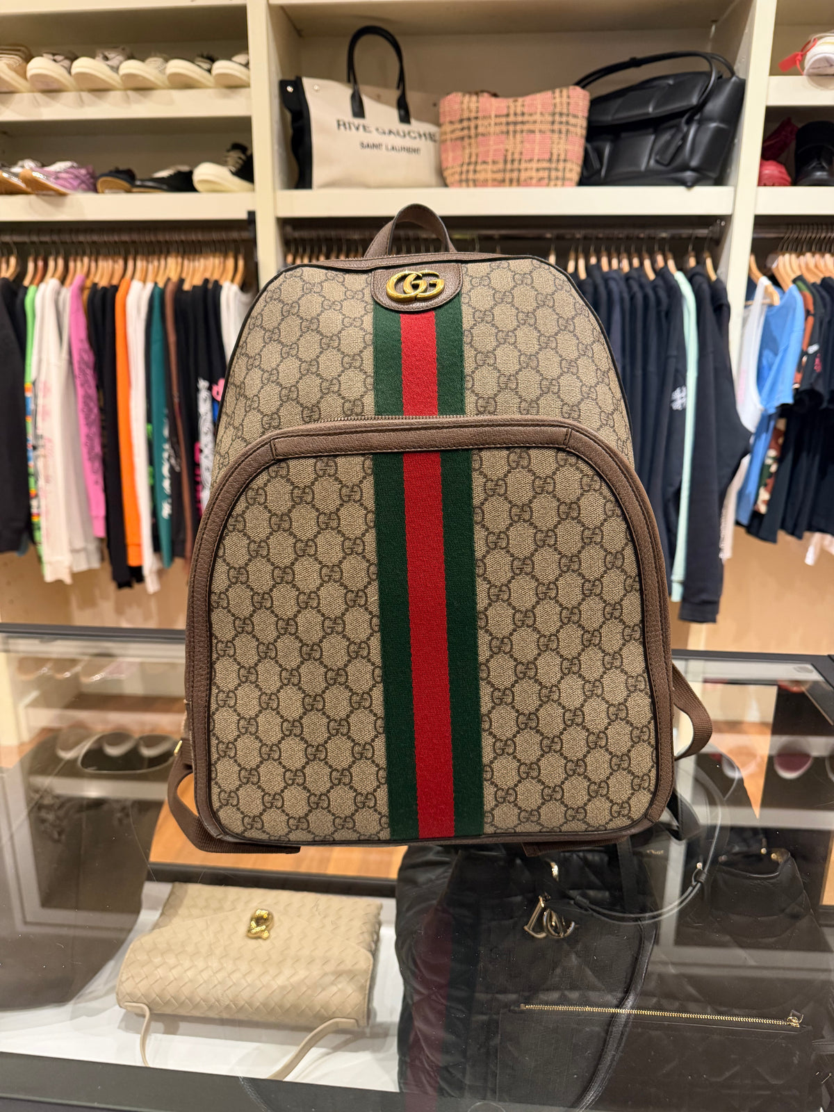 Gucci GG Supreme Ophidia Medium Backpack