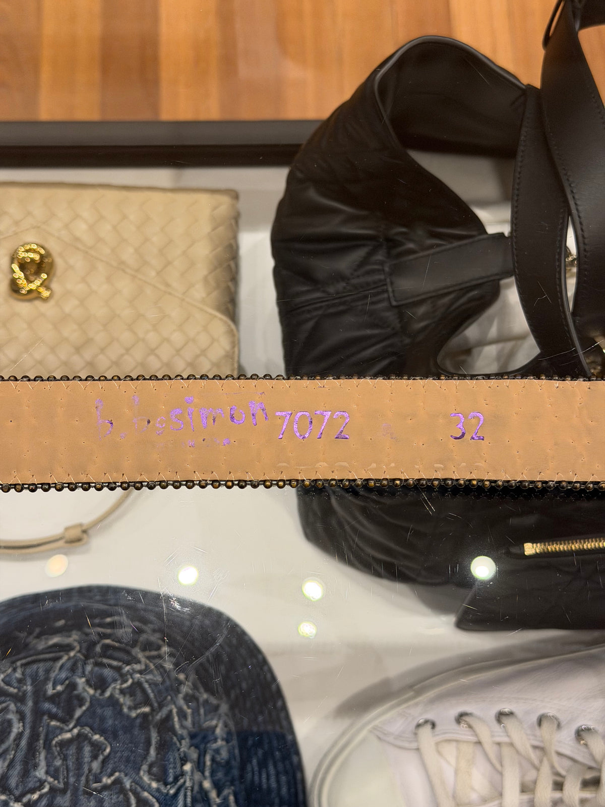 BB Simmons Crystal Belt - Blue
