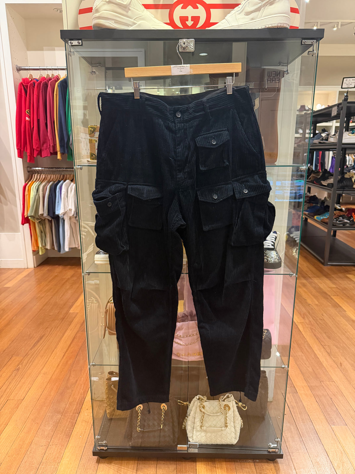 Enginereed Garments Corduroy Cargo Pants - Black