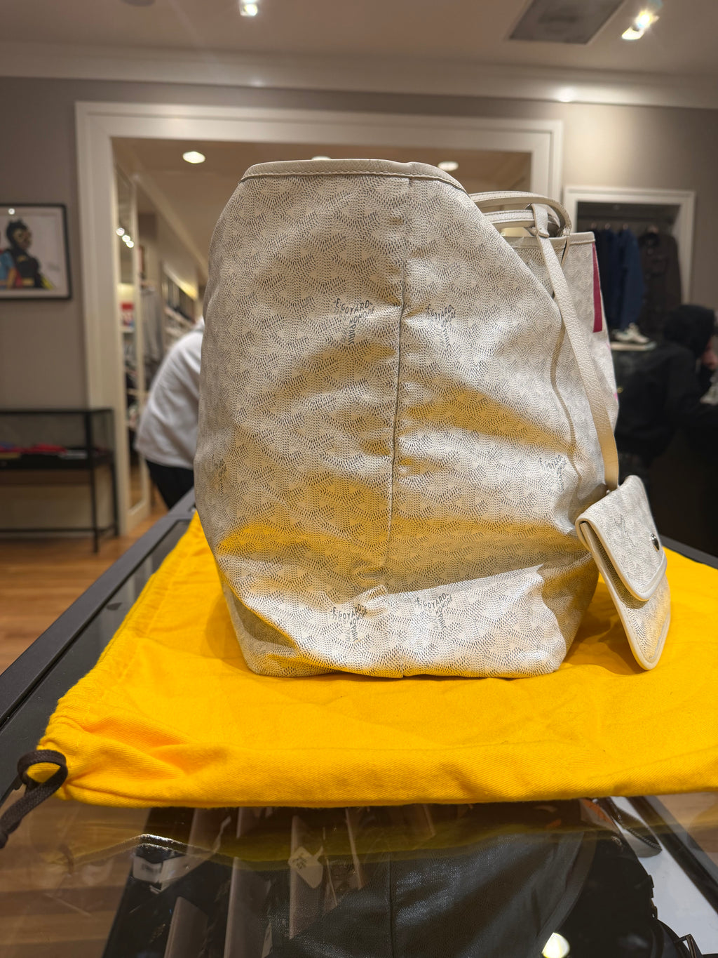 Goyard Saint Louis PM Tote Bag White