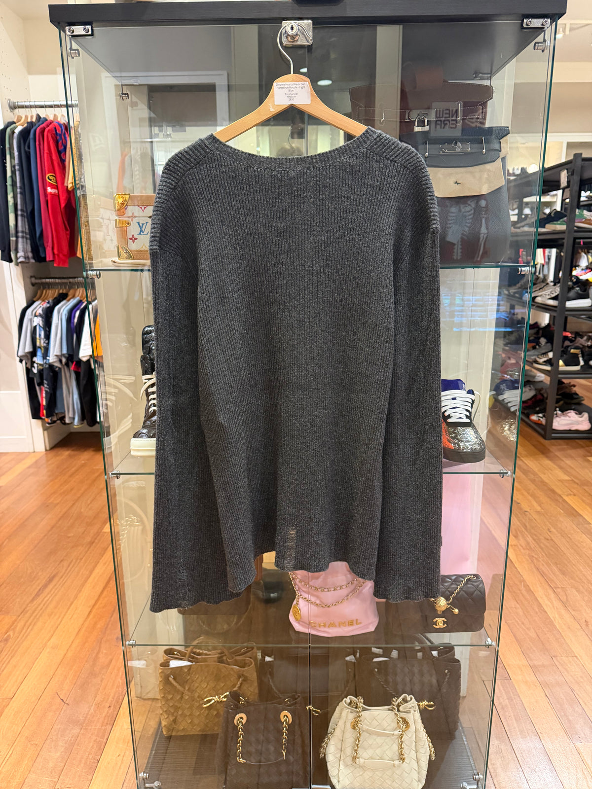 Ann Demeulemeester Fanja Lace Up Ribbed Sweater