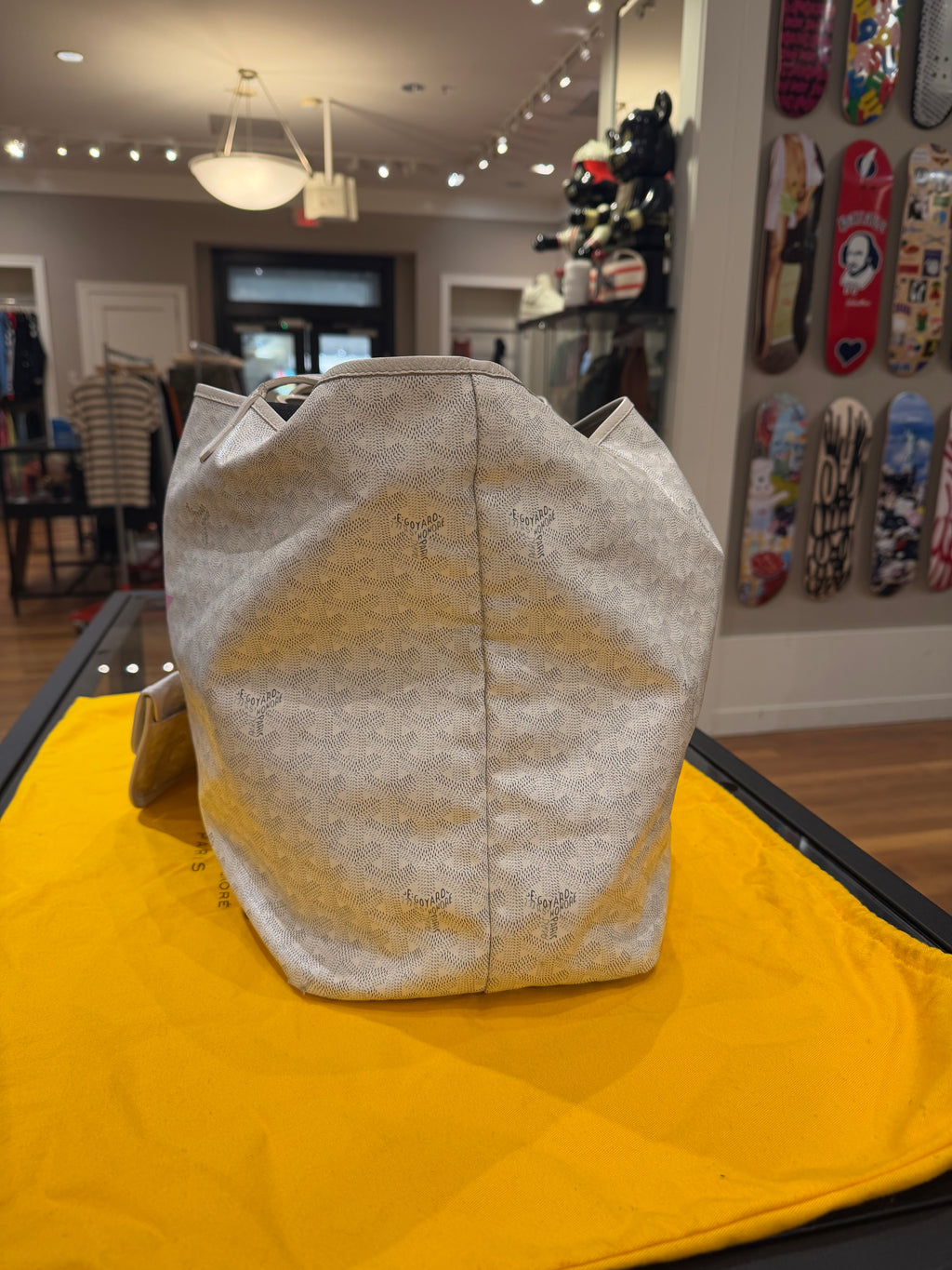 Goyard Saint Louis PM Tote Bag White