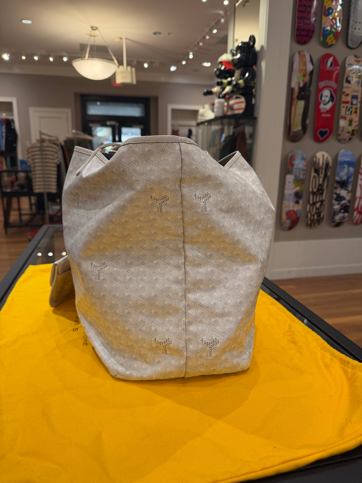 Goyard Saint Louis PM Tote Bag White