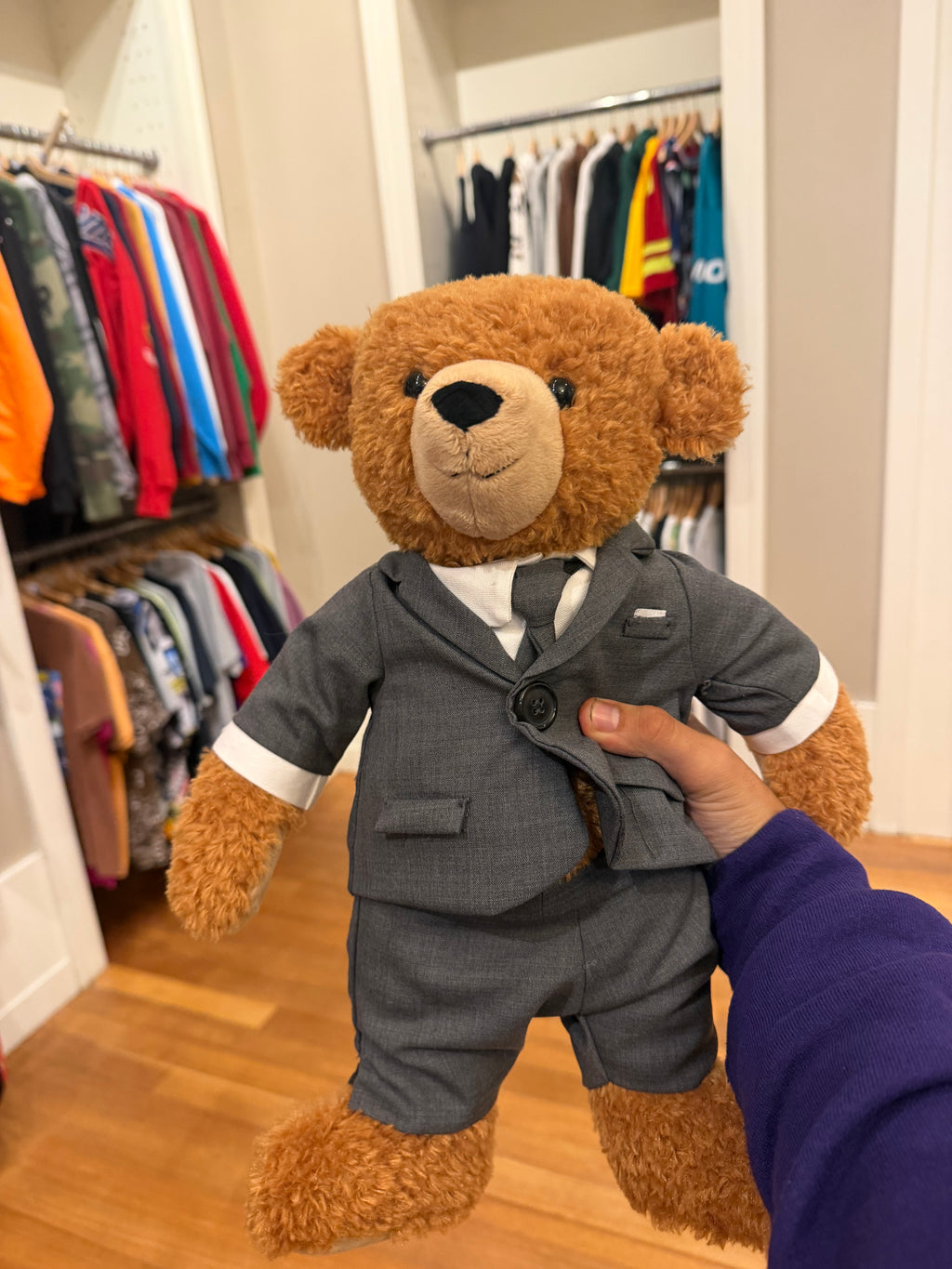 Thom Browne Suited Teddy Bear - Dark Fur