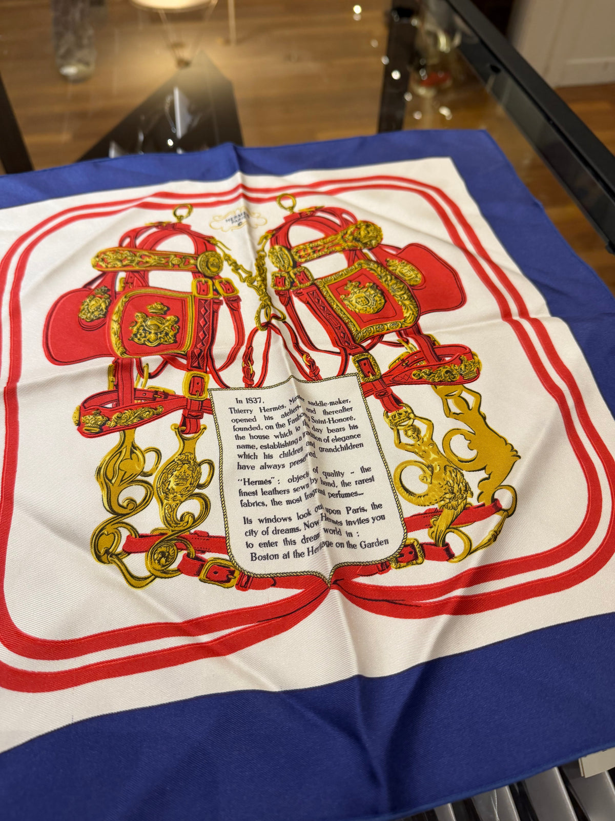 Hermes Brides de Gala Pocket Square Silk Scarf