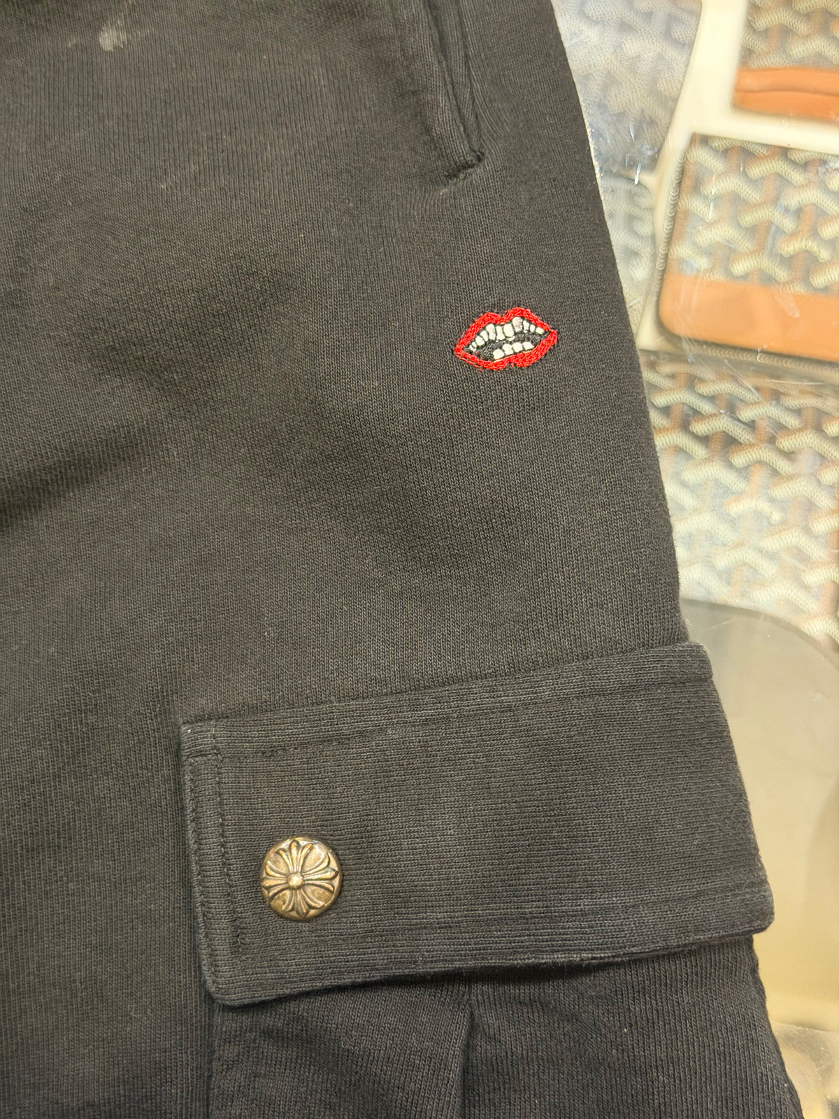 Chrome Hearts x Matty Boy “Stay Fast” Cargo Sweatpants - Black