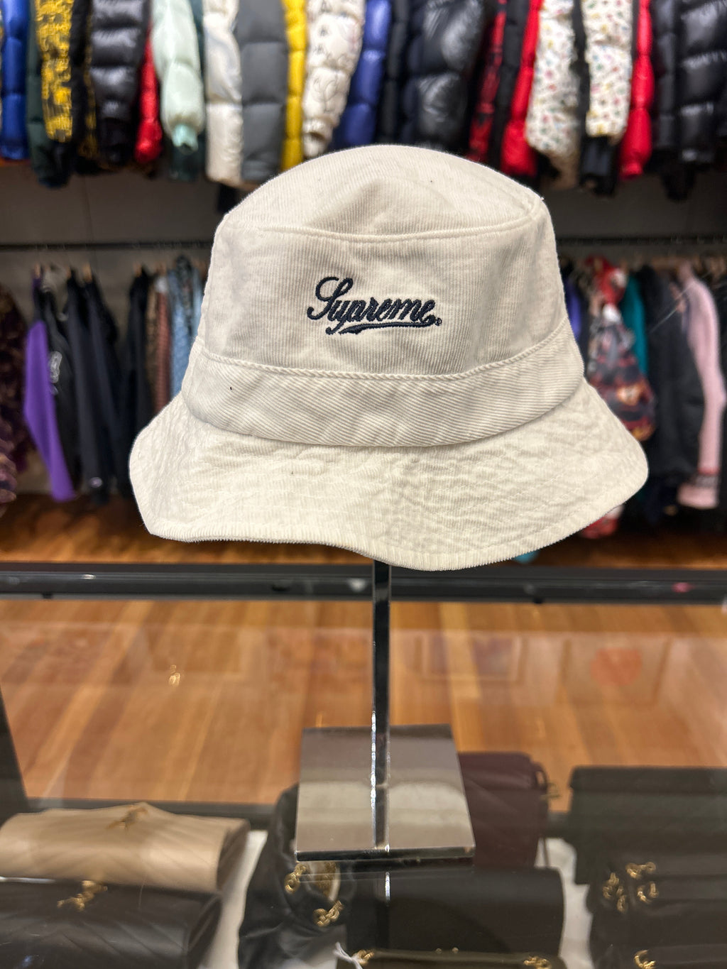 Supreme Signature Bucket Hat - White