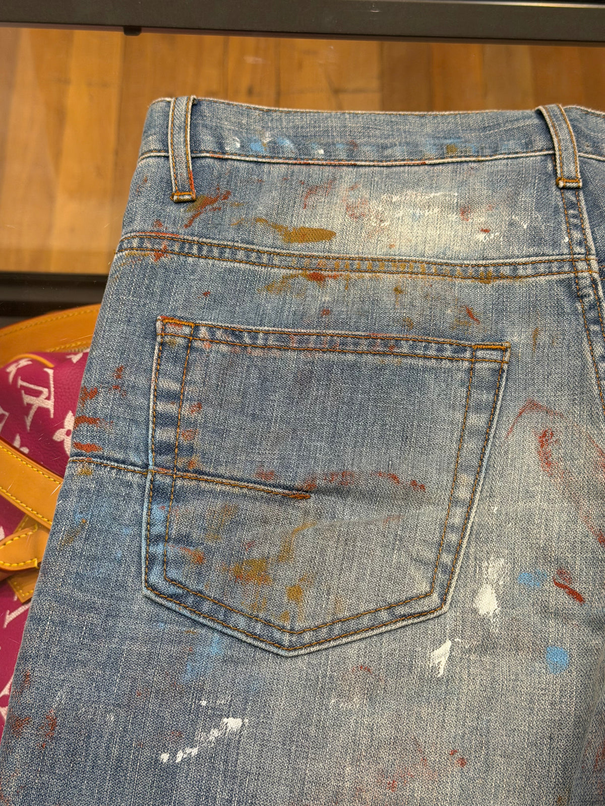 Dior Homme SS10 Wildcat Painter Denim Jeans By Kris Van Assche