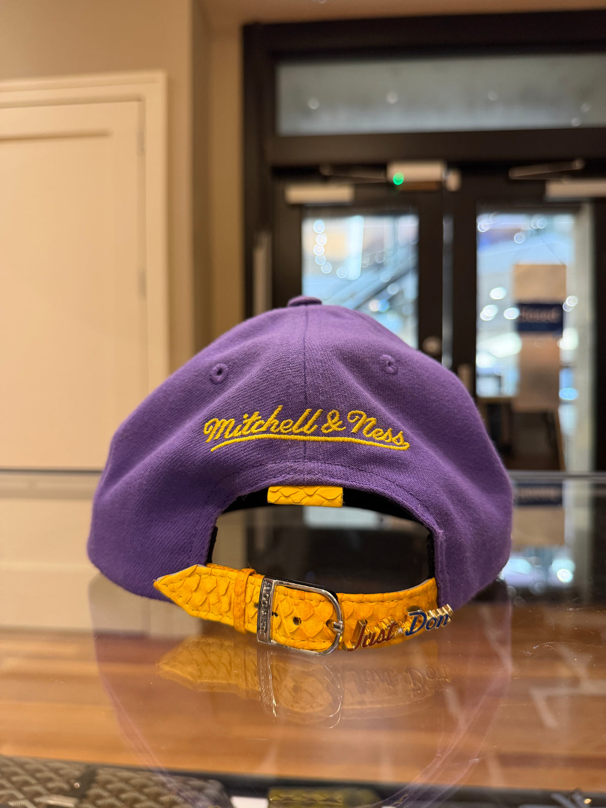 Just Don Snakeprint Bill LSU Adjustable Baseball Cap