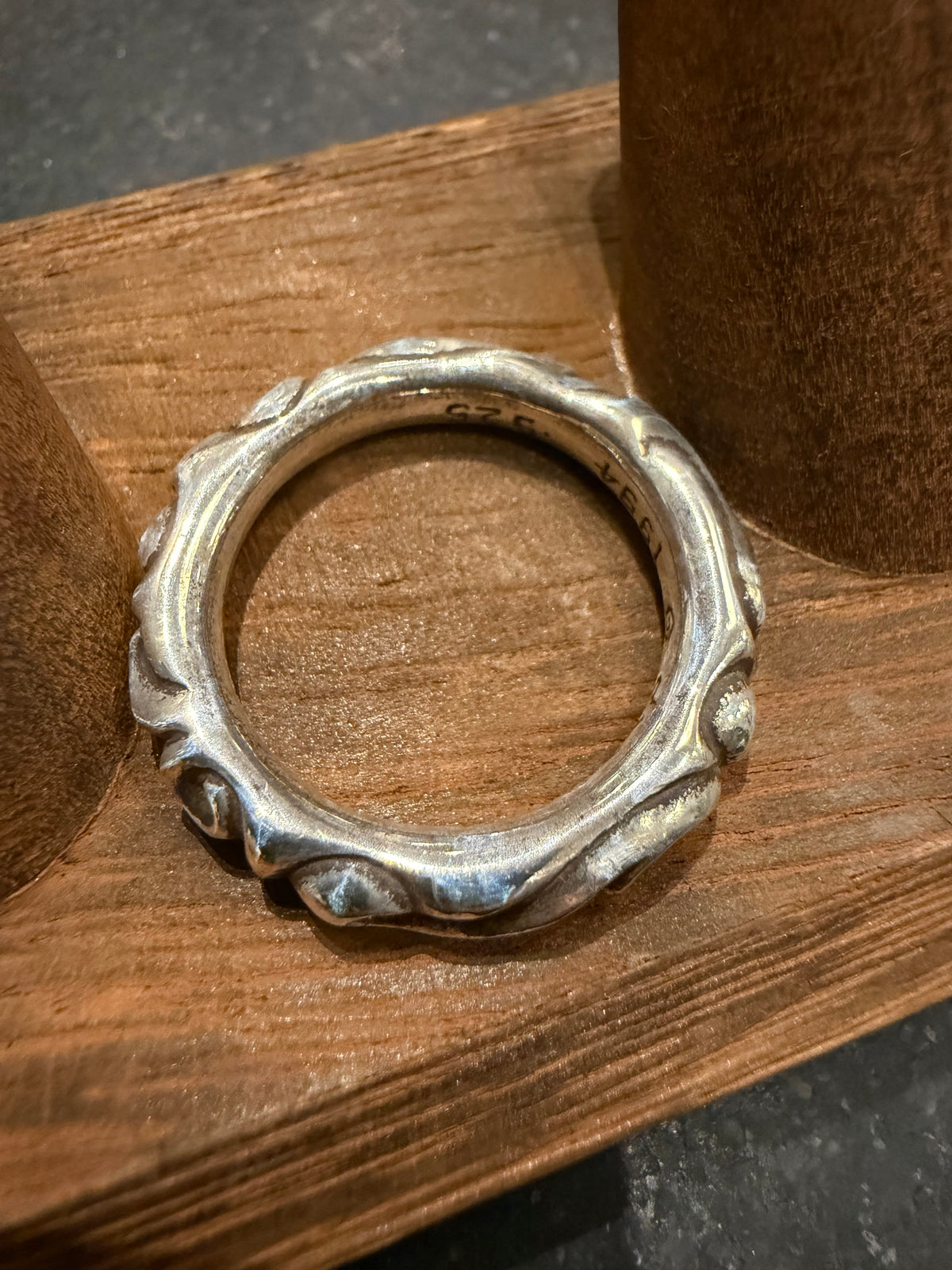 Chrome Hearts Scroll Band Ring Silver - Size 10