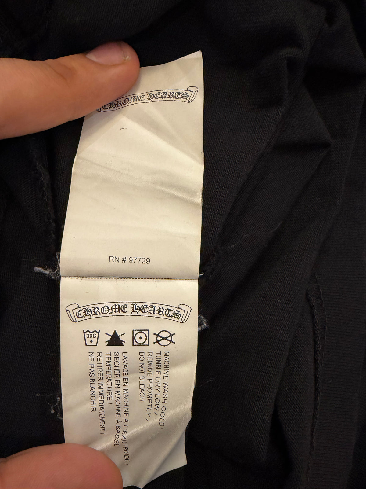 Chrome Hearts Embroidered Pocket LS - Black