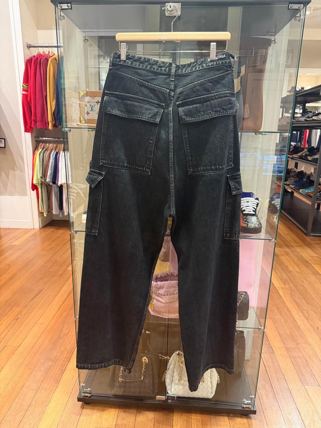 Balenciaga Wide Leg Cargo Jeans