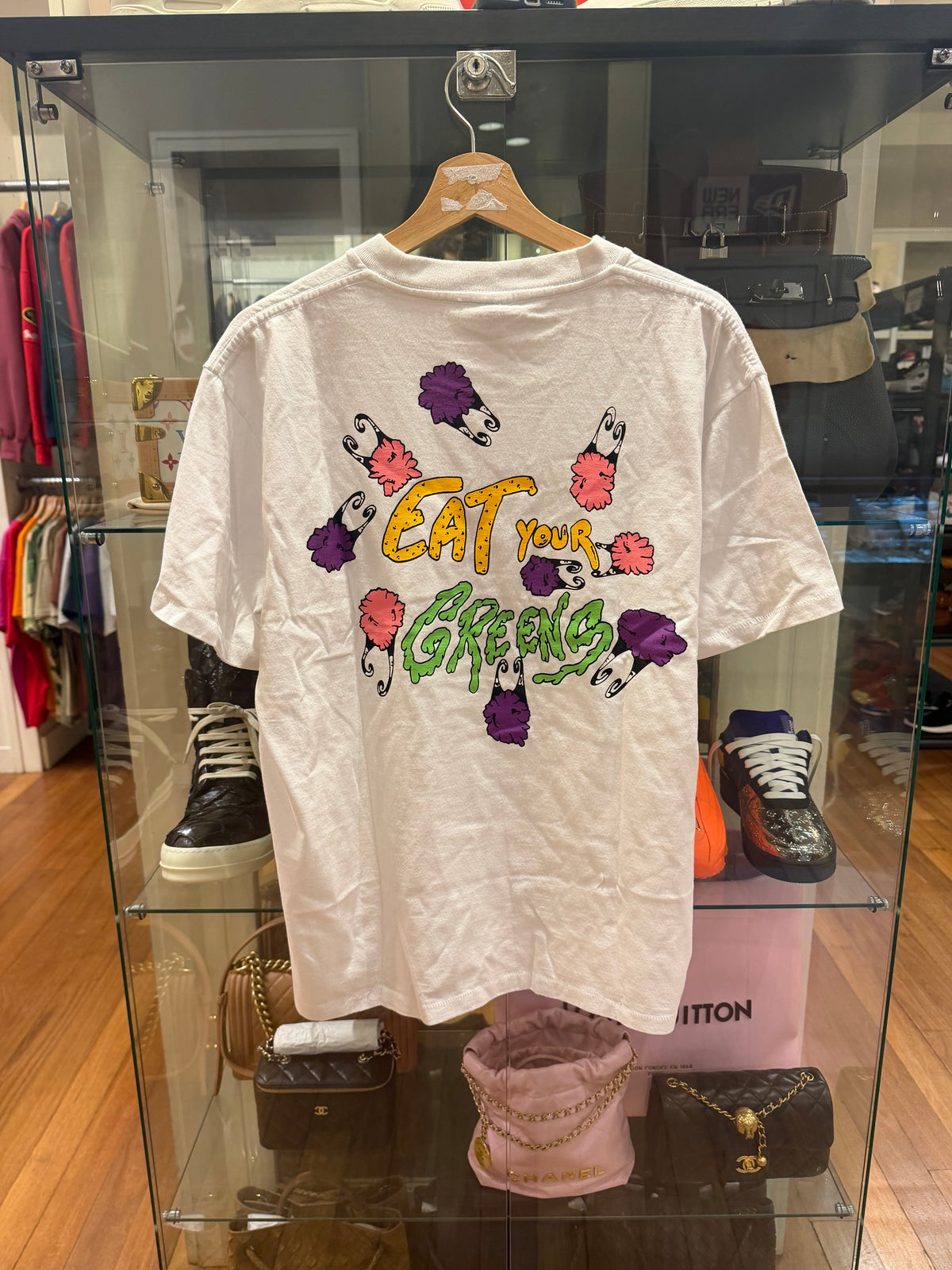 Anti Promo ‘Eat Your Greens’ Graphic Tee - White