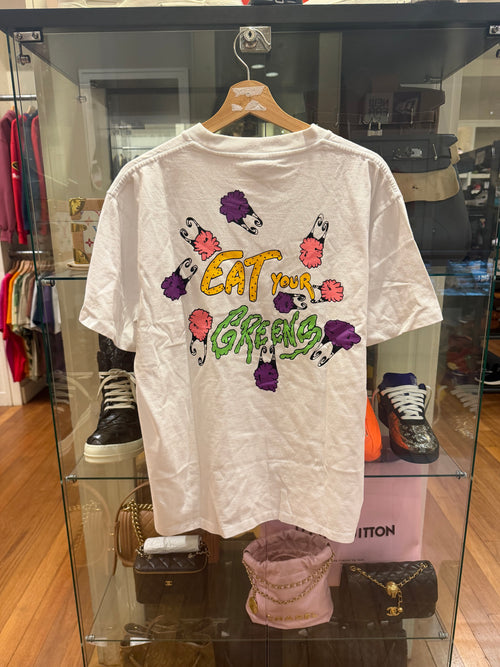 Anti Promo ‘Eat Your Greens’ Graphic Tee - White