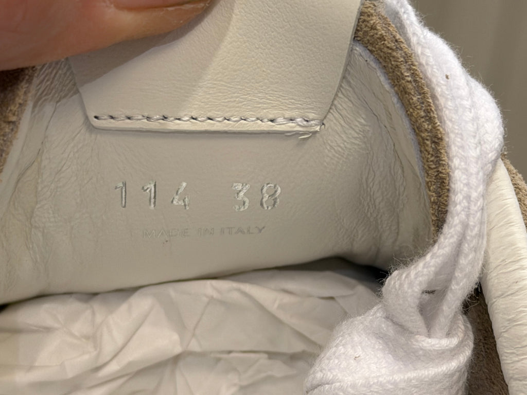 Miu Miu Plume Suede Sneakers - Desert Beige