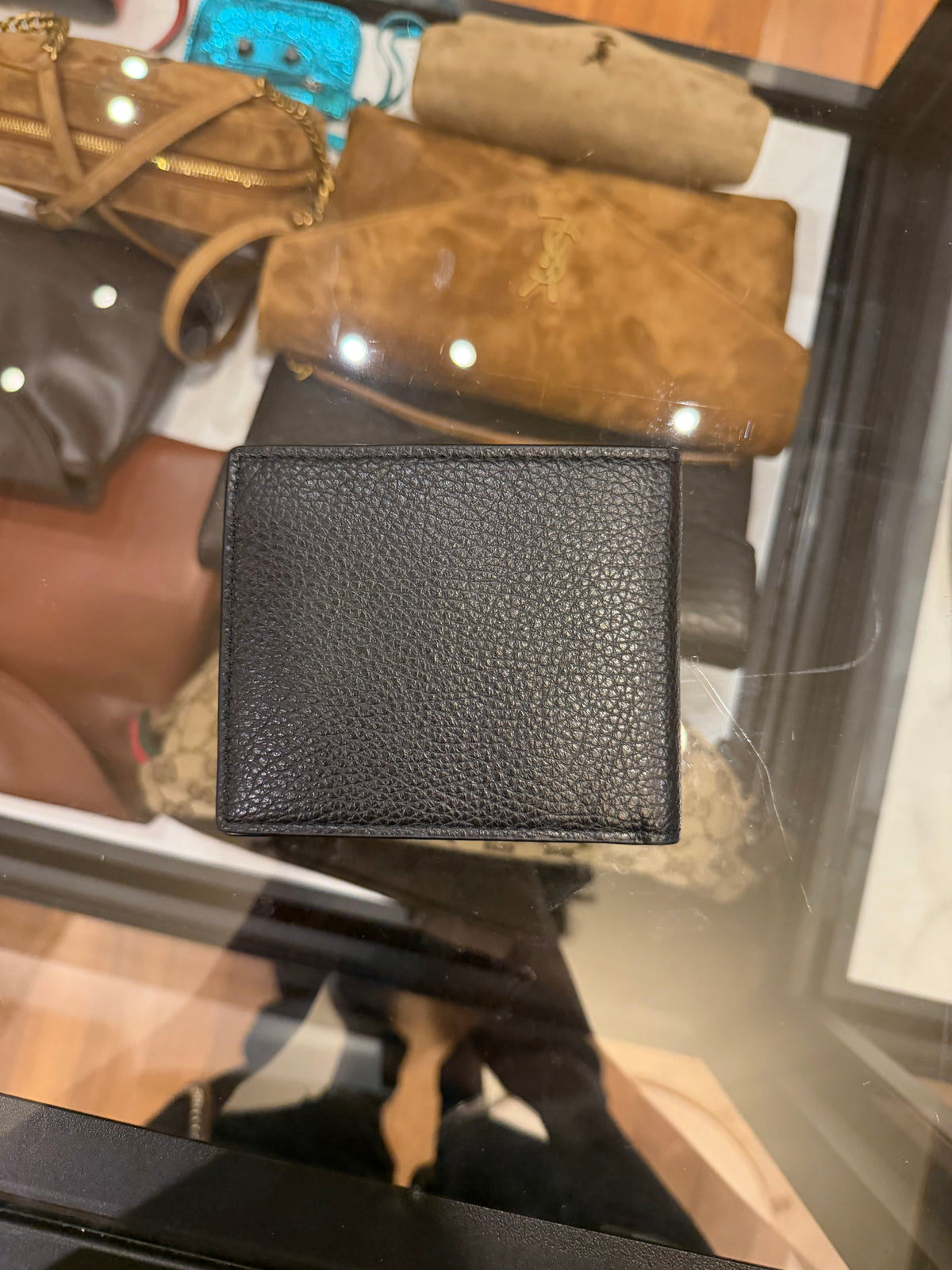 Enfants Riches Déprimés Anti-Conmunist League Bifold Leather Wallet - Black