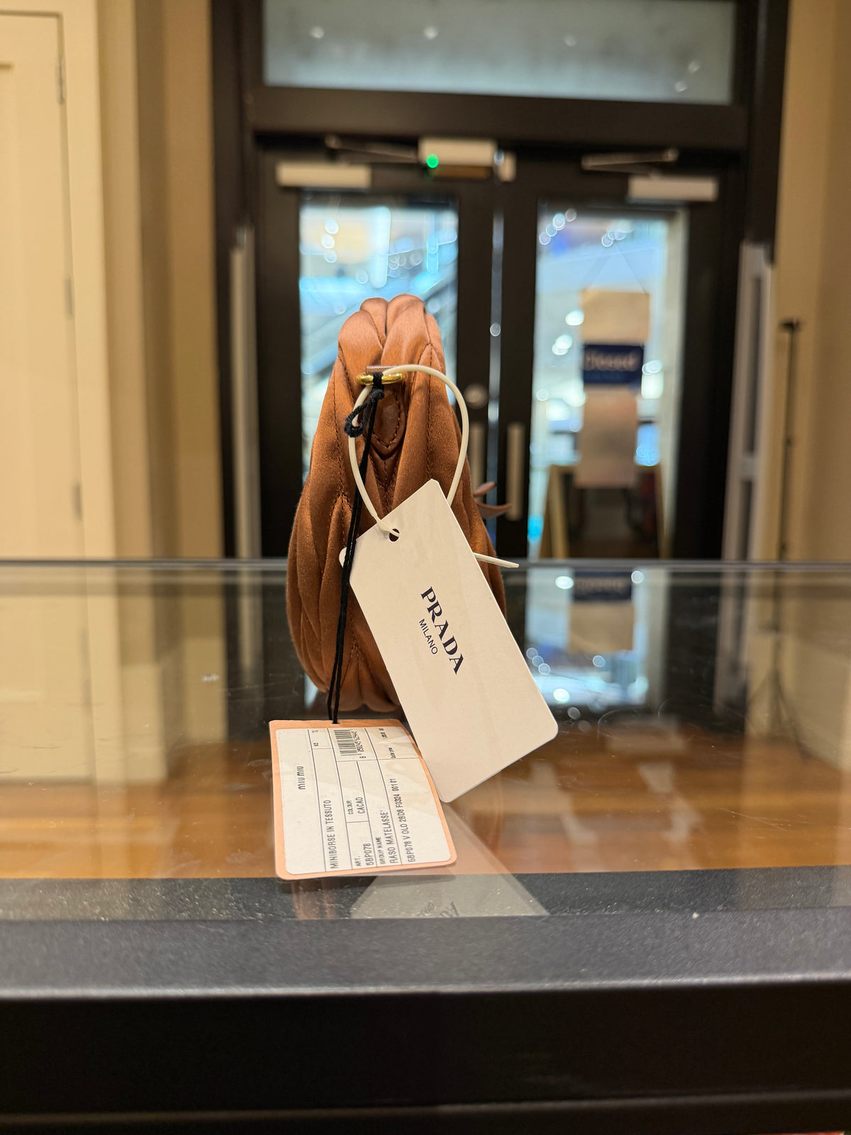 Miu Miu Wander Matelassé Bag - Cacao