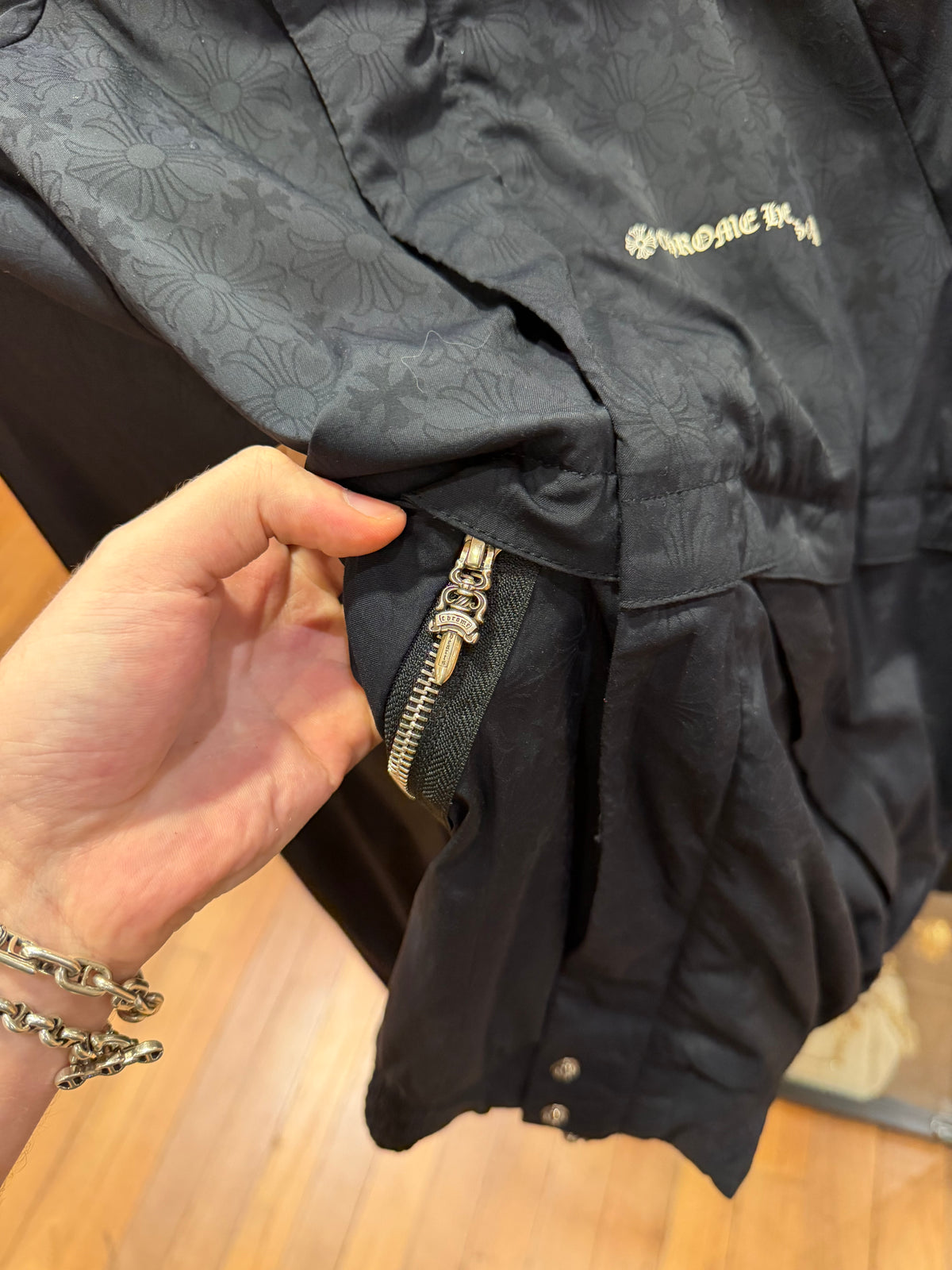 Chrome Hearts Match Point Monogram Print Windbreaker Jacket