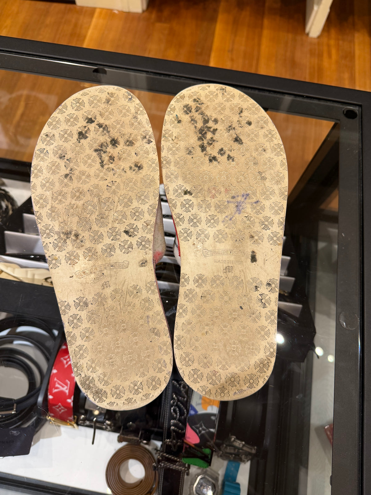 Chrome Hearts Paint Splatter House Slippers