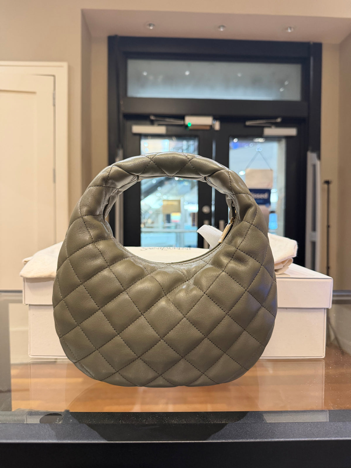 Saint Laurent Baby Icarino Top Handle Bag - Strong Moss