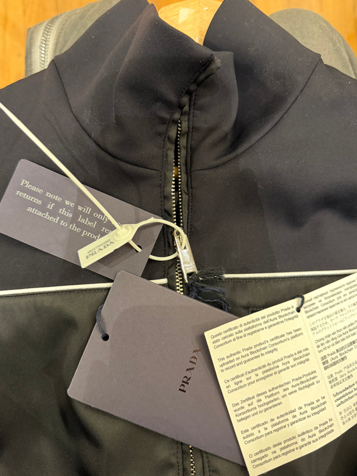 Prada Sweatshirt With Re-Nylon Details