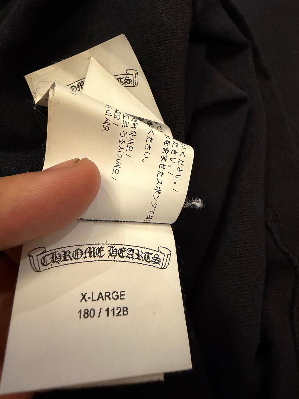 Chrome Hearts Embroidered Pocket LS - Black