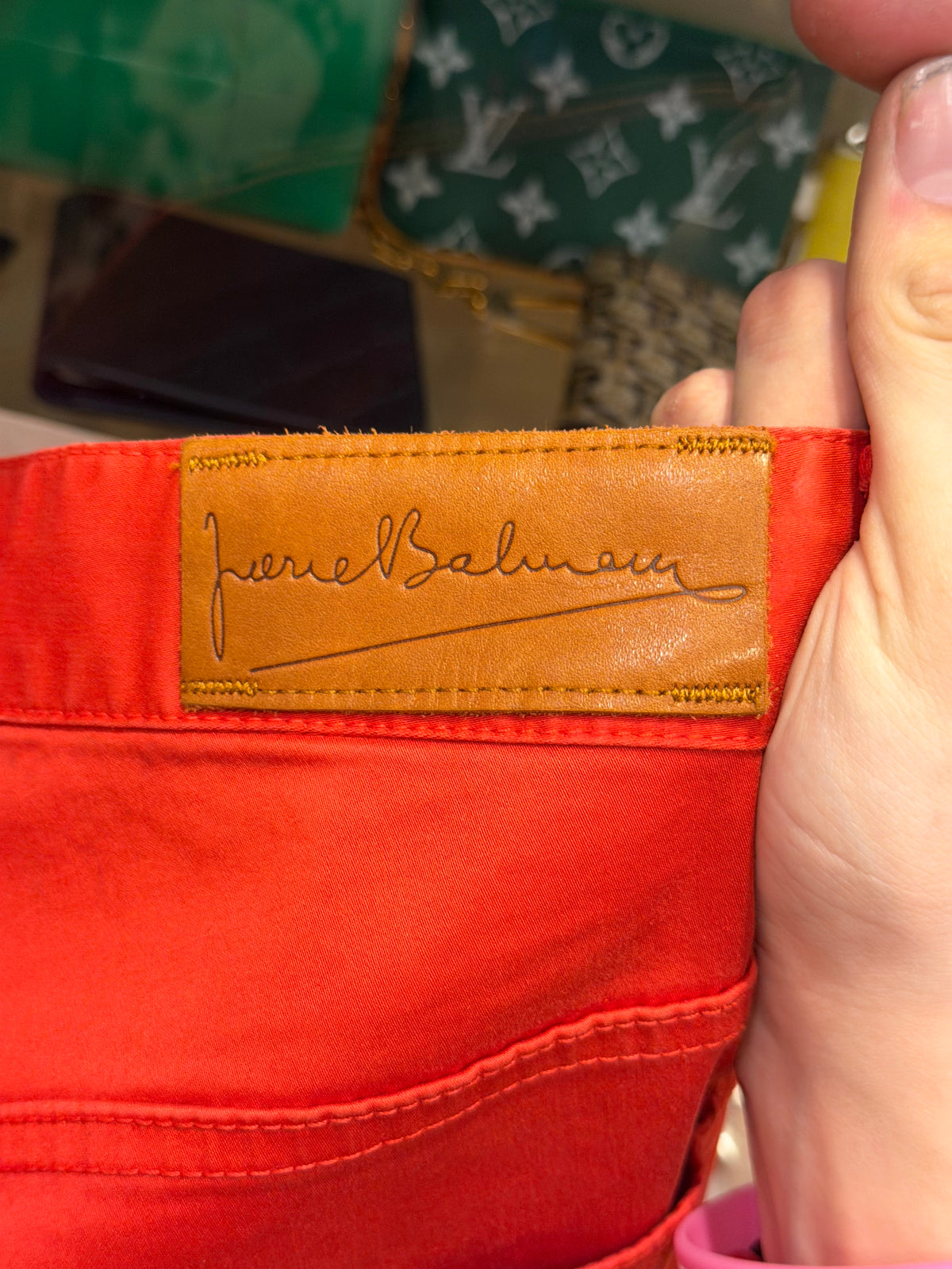 Pierre Balmain Red Denim Jeans