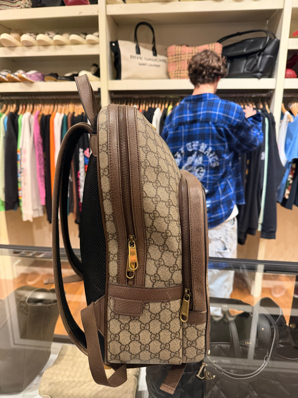 Gucci GG Supreme Ophidia Medium Backpack