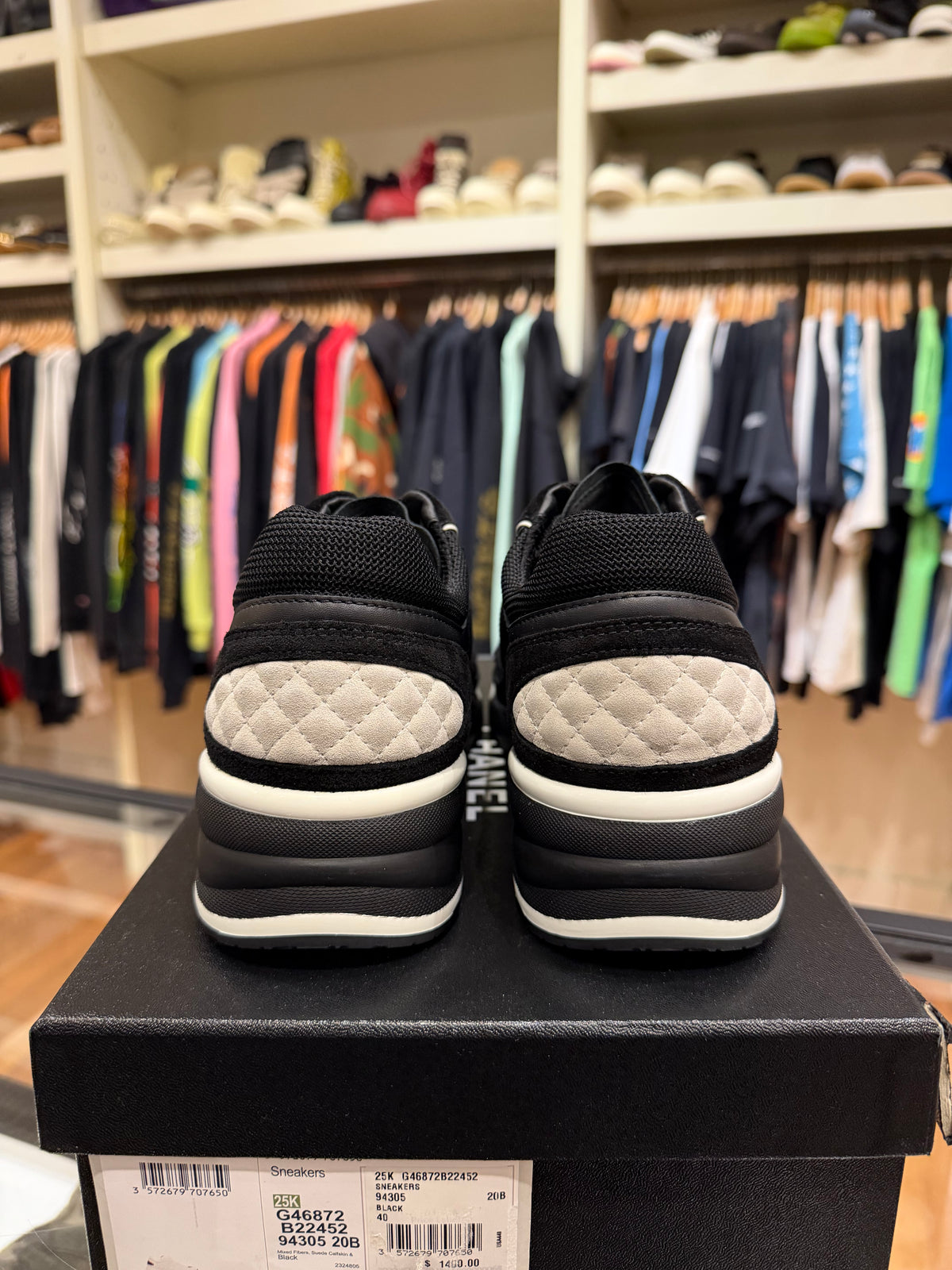 Chanel Heel Sneakers - Black