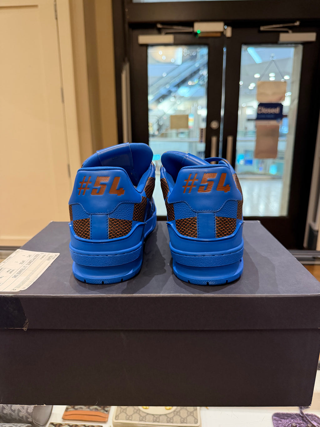 Louis Vuitton Trainer Sneaker - Blue/Brown