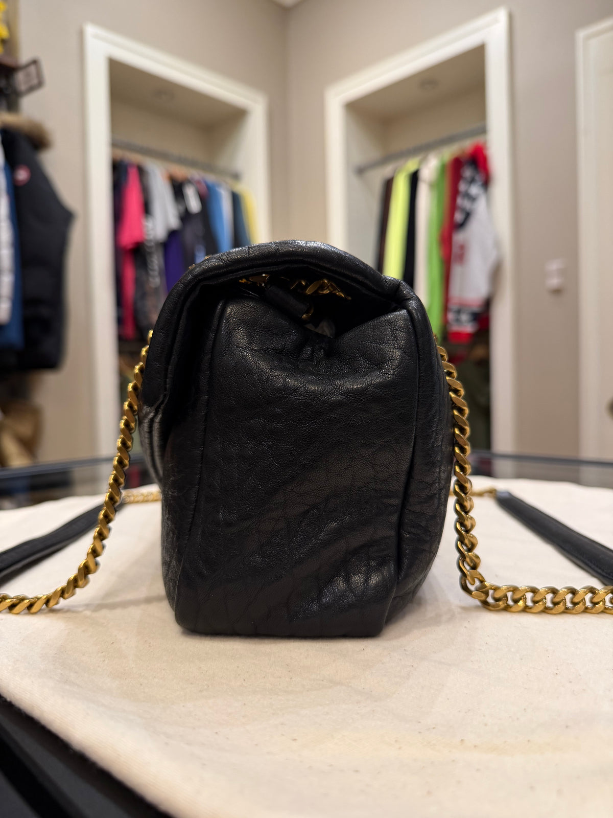 Saint Laurent Calypso Medium - Black