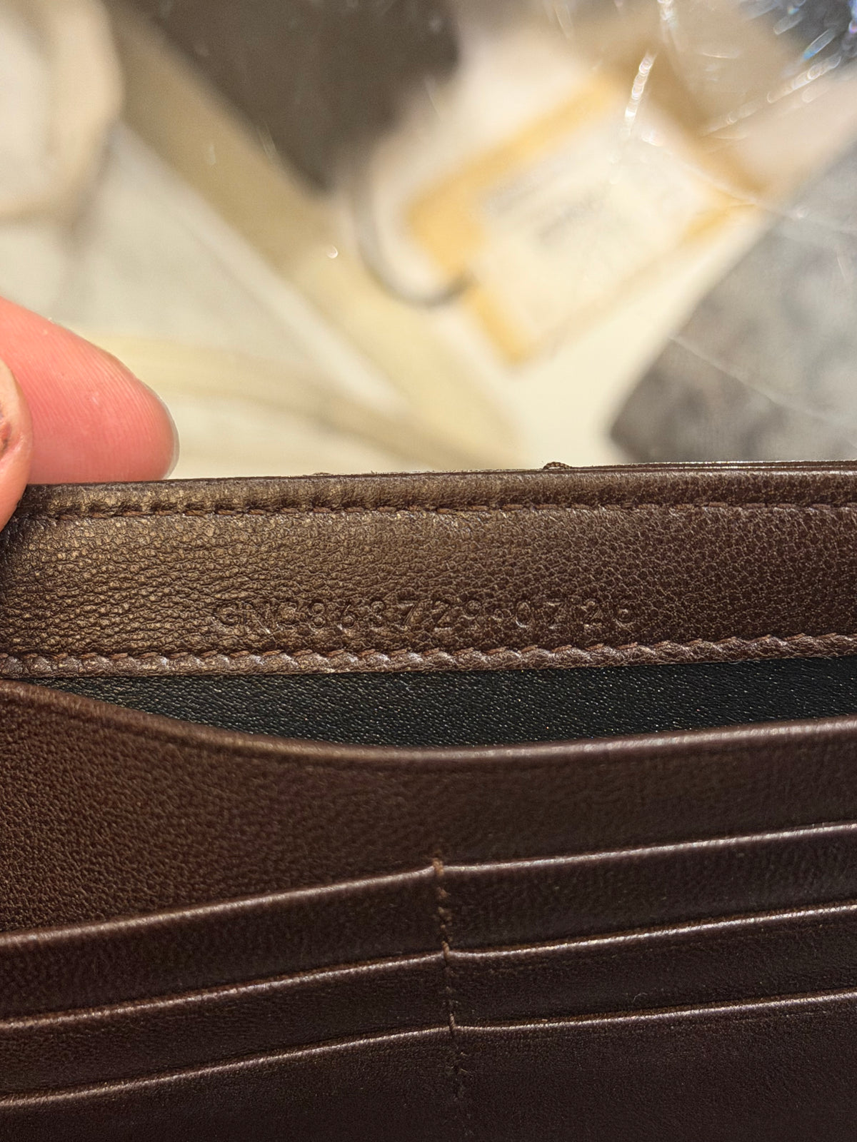 Saint Laurent Cassandre Large Flap Wallet - Brown Lambskin