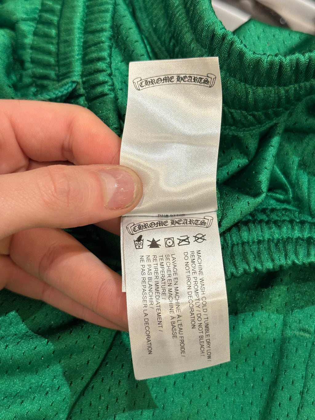 Chrome Hearts Varsity Mesh Shorts - Green