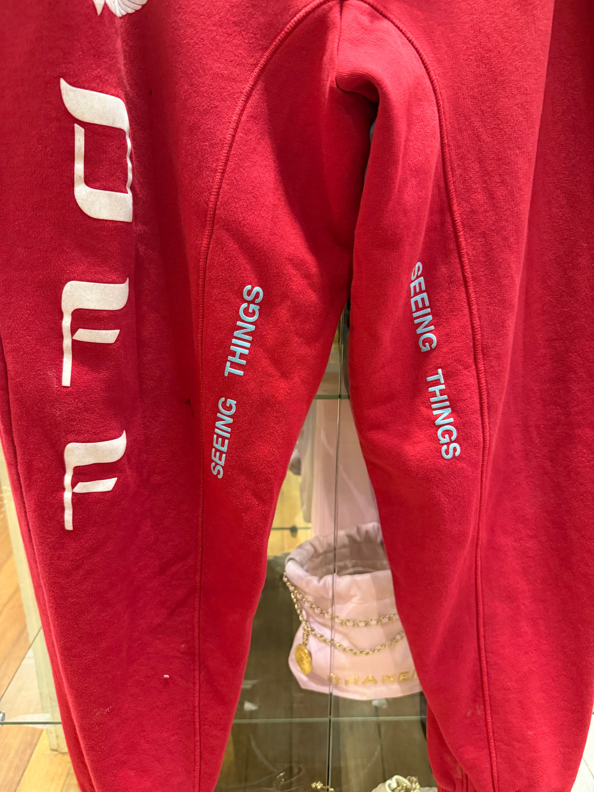 Off-White Parachute Print Joggers - Red