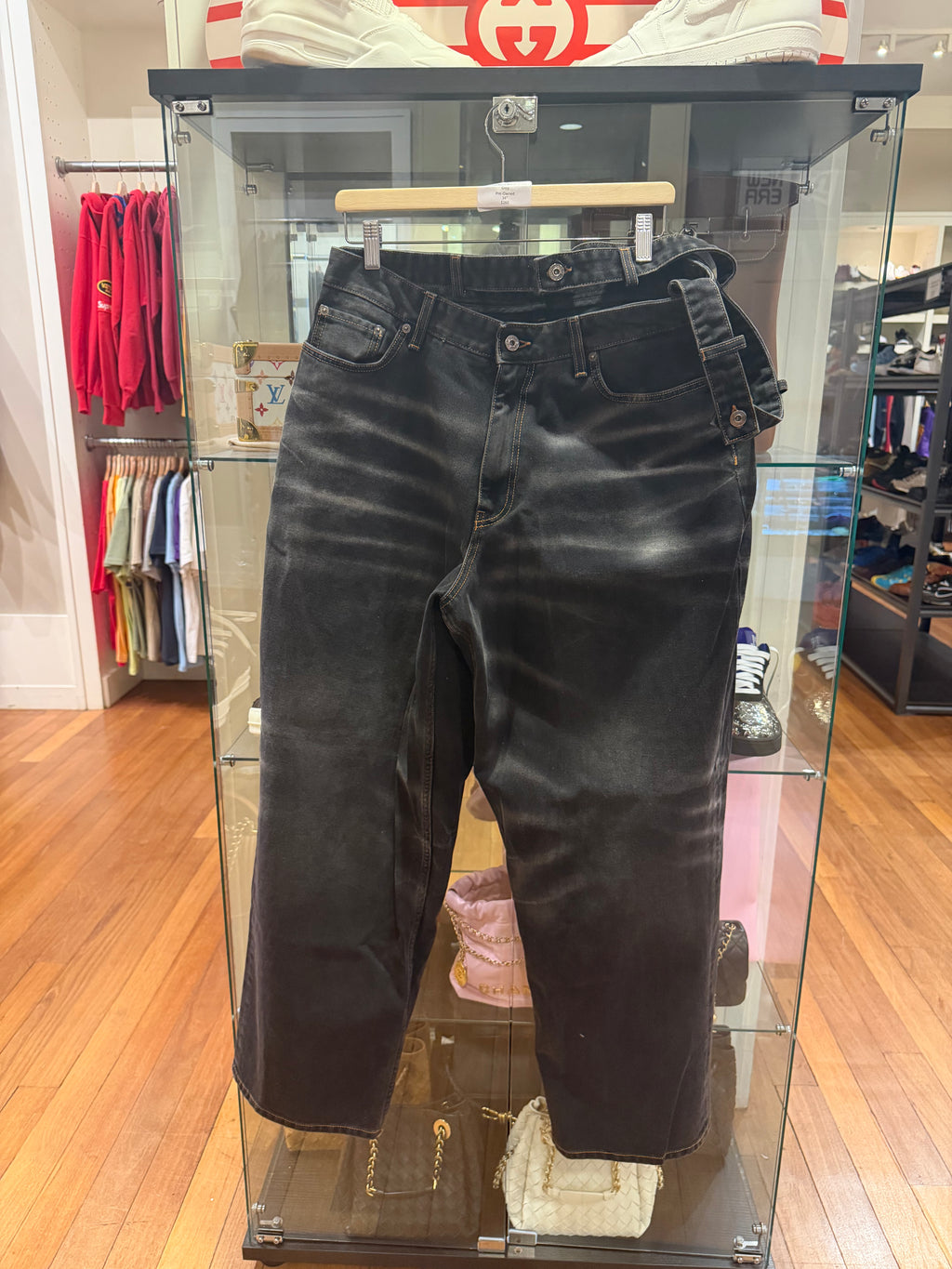 Y Project Multi Waist Jeans - Washed Black
