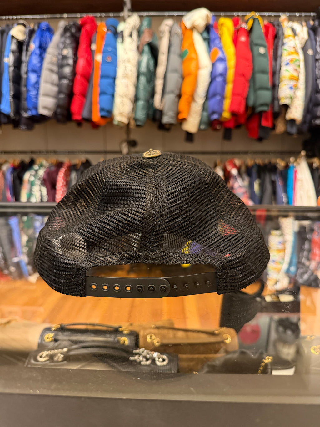 Chrome Hearts Fuck Hollywood Trucker Hat - Black