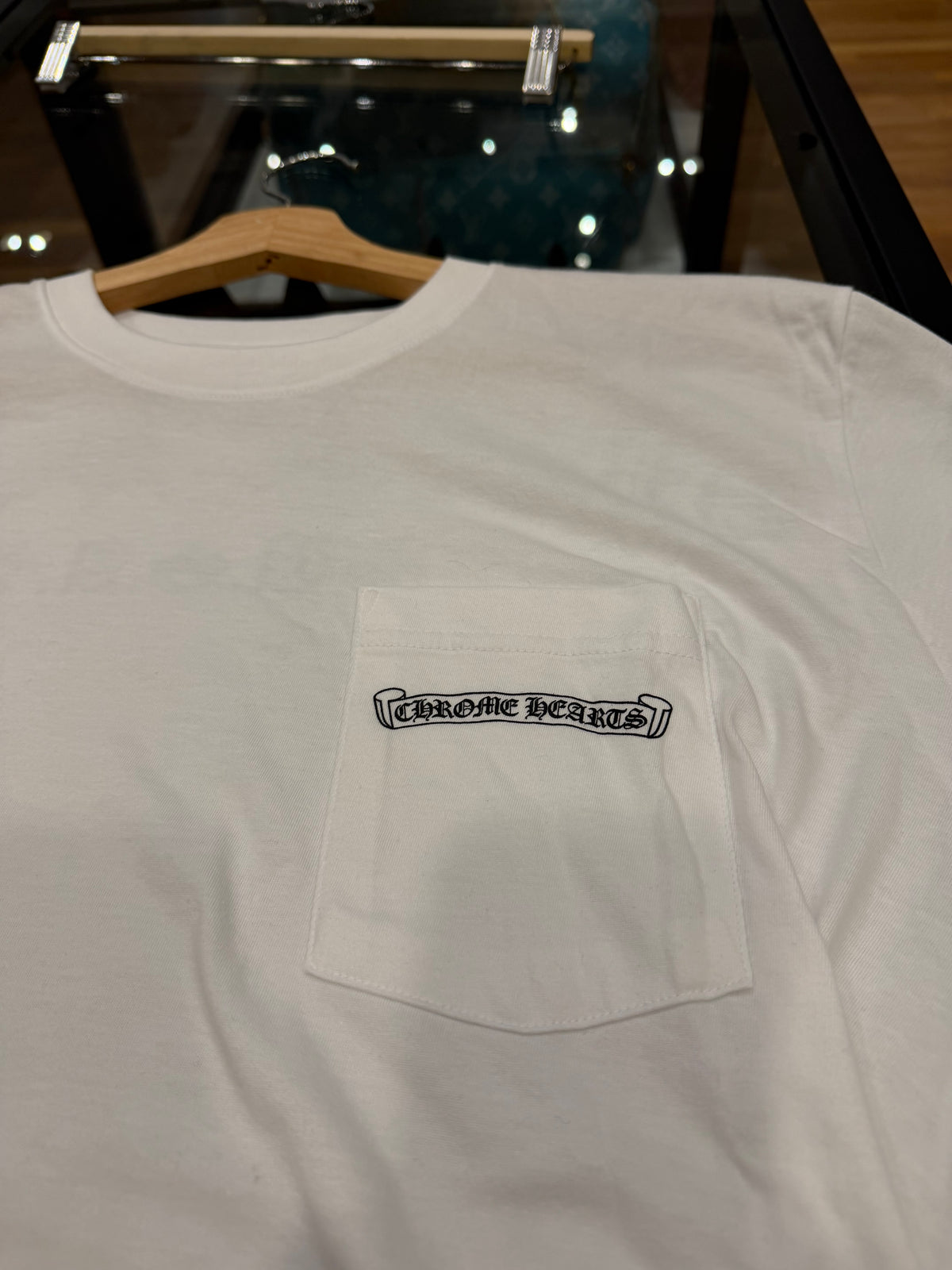 Chrome Hearts Script Logo Pocket Tee - White