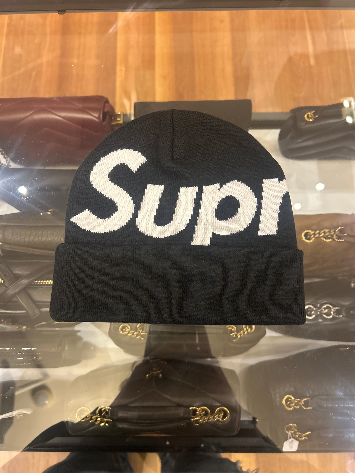 Supreme Big Logo Beanie - Black