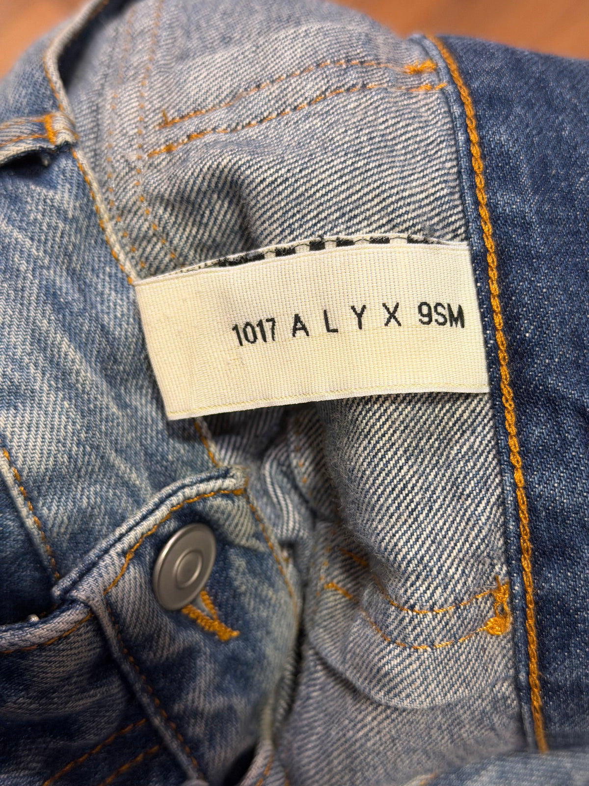 1017 ALYX9SM x Blackmeans Distressed Shredded Denim Jeans